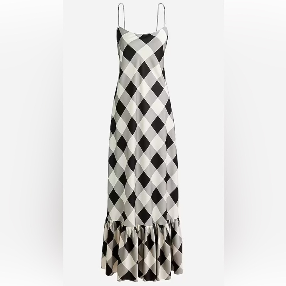 Stunning J. Crew Collection Ruffle Hem Slip Dress